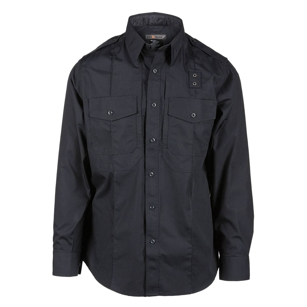 5.11 Tactical Mens PDU Class B Long Sleeve Shirt Midnight Navy 72366 Large L